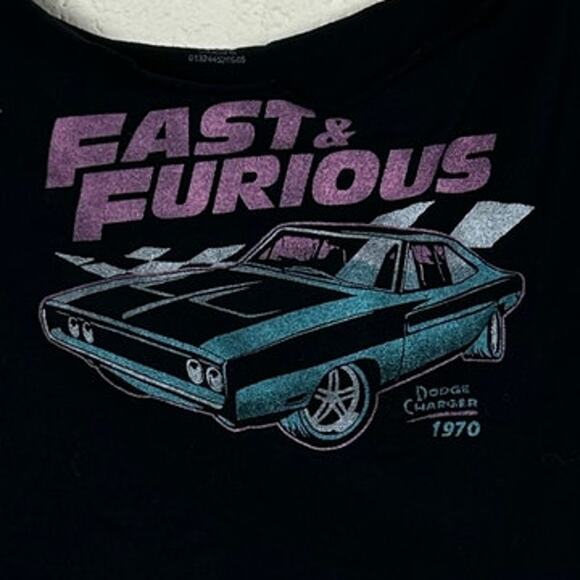 Fast and Furious Dodge Charger Black Tee - Picture 4 of 8